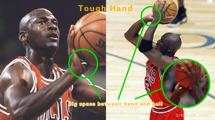 michael jordan shooting form tough hand space – Shotur Basketball Jump